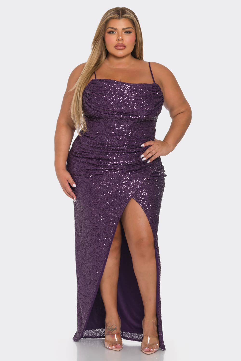 purple sequin dress plus size PLUS SIZE SEQUIN DRESS 1X / EMERALD