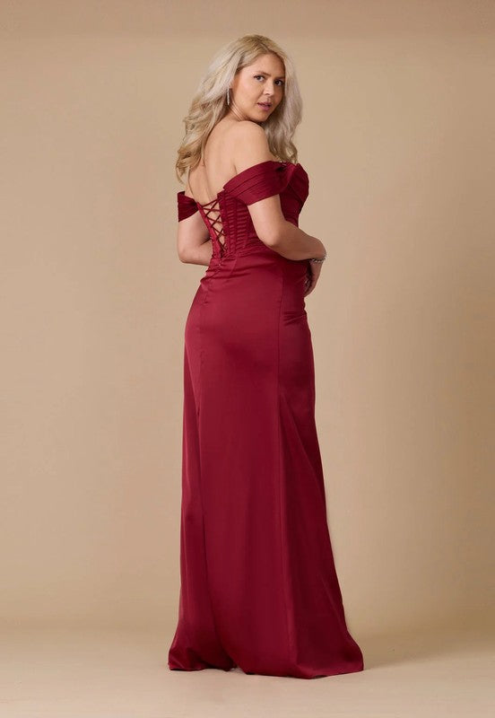 MILA SATIN DRESS Blue / 10
