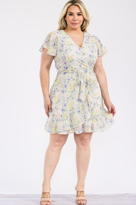 Floral flare dress