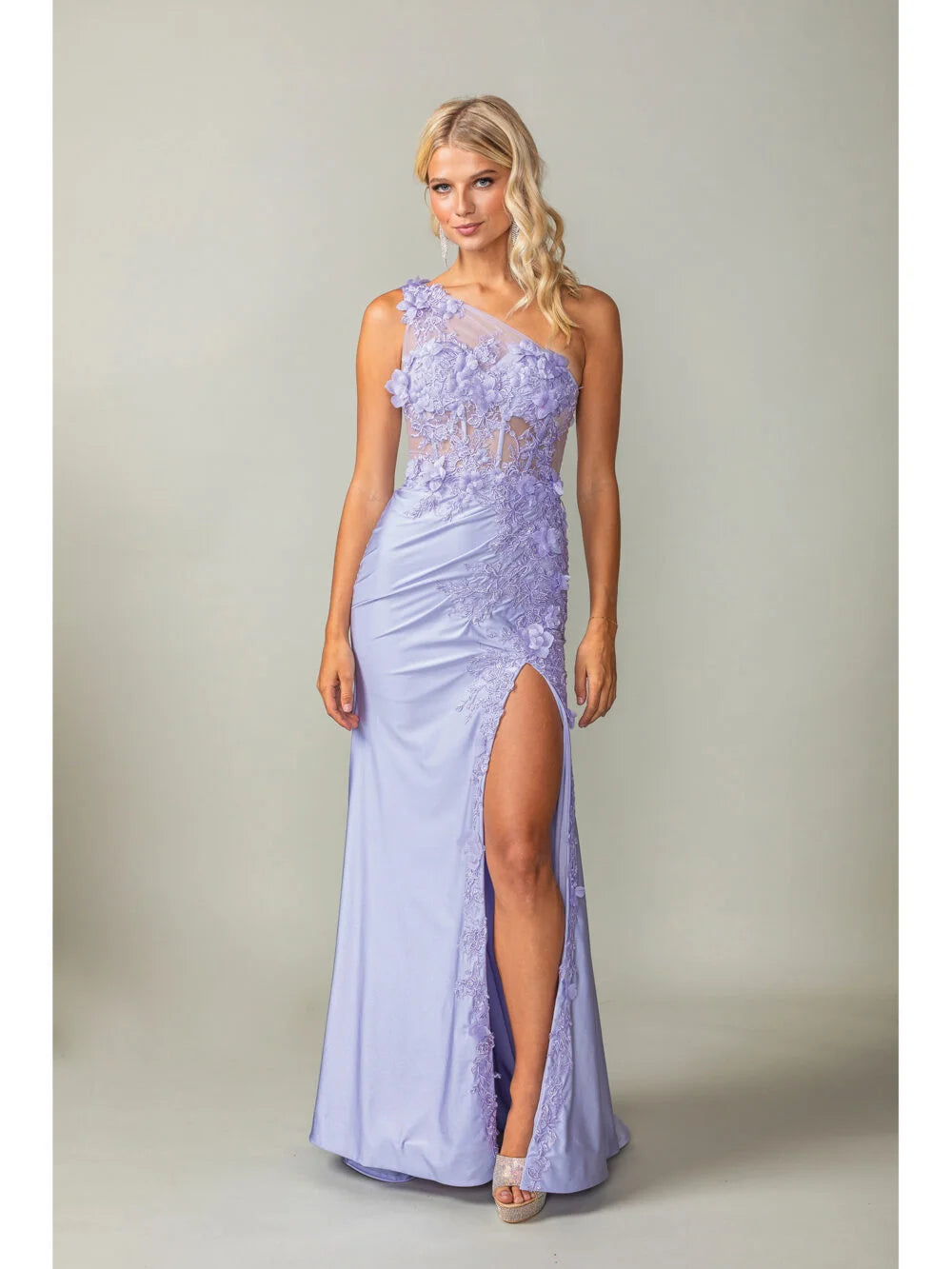 slim fit dress slacks Victoria Formal Glitter Long Dress main image 1