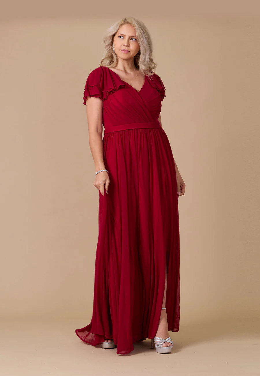 Amelia Evening Dress BURGUNDY / 3XL