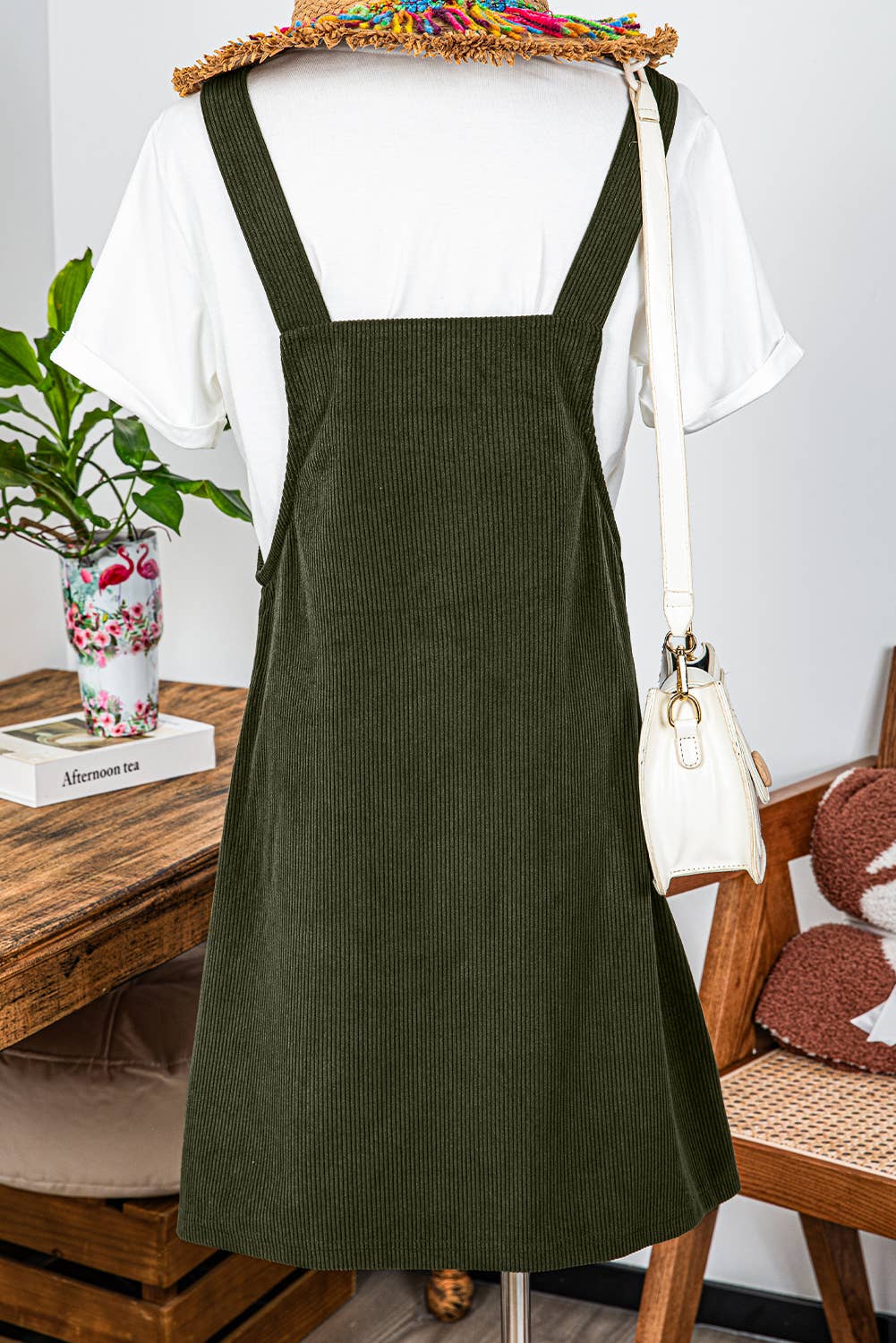 Corduroy Overall Dress