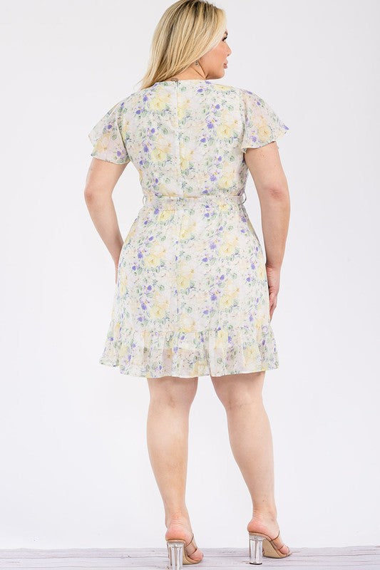 Floral flare dress
