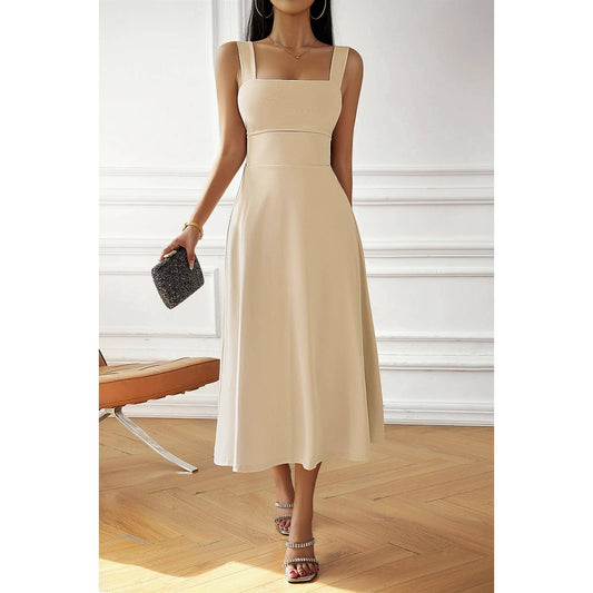 Midi Dress Beige