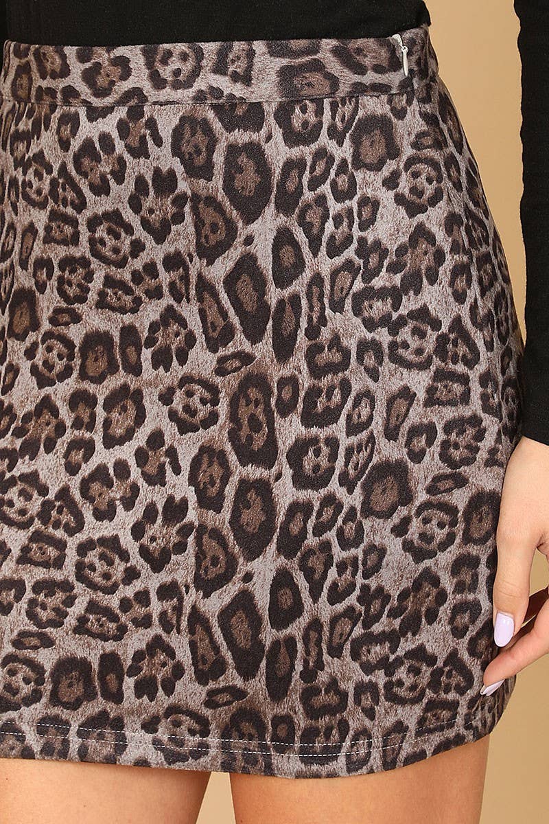 CHEETAH MINI SKIRT
