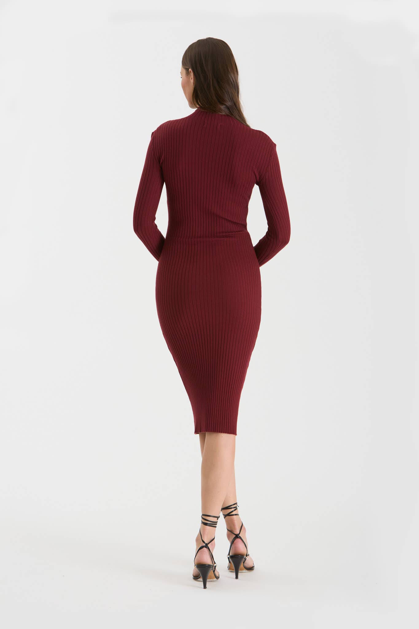 WINY BODYCON SWEATER KNIT MIDI DRESS