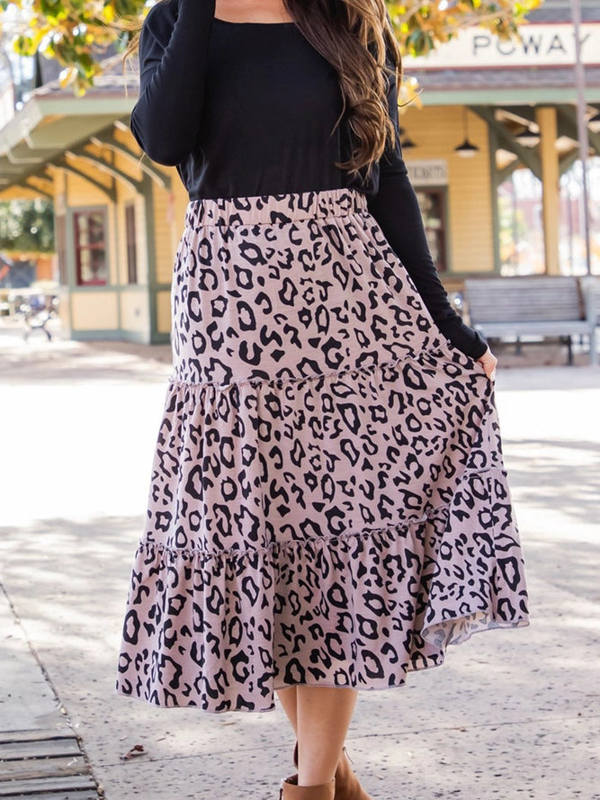 Print Midi Skirt