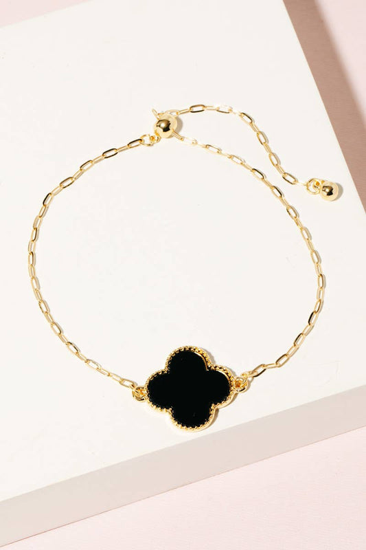 Clover Charm Chain Bracelet