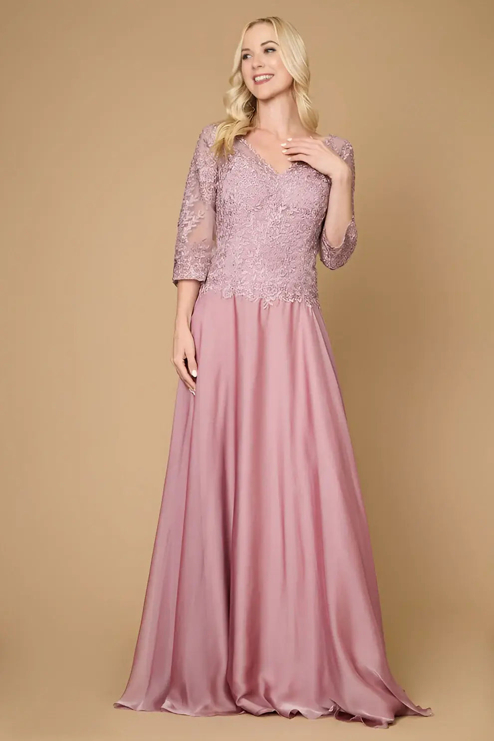 LACY EVENING DRESS
