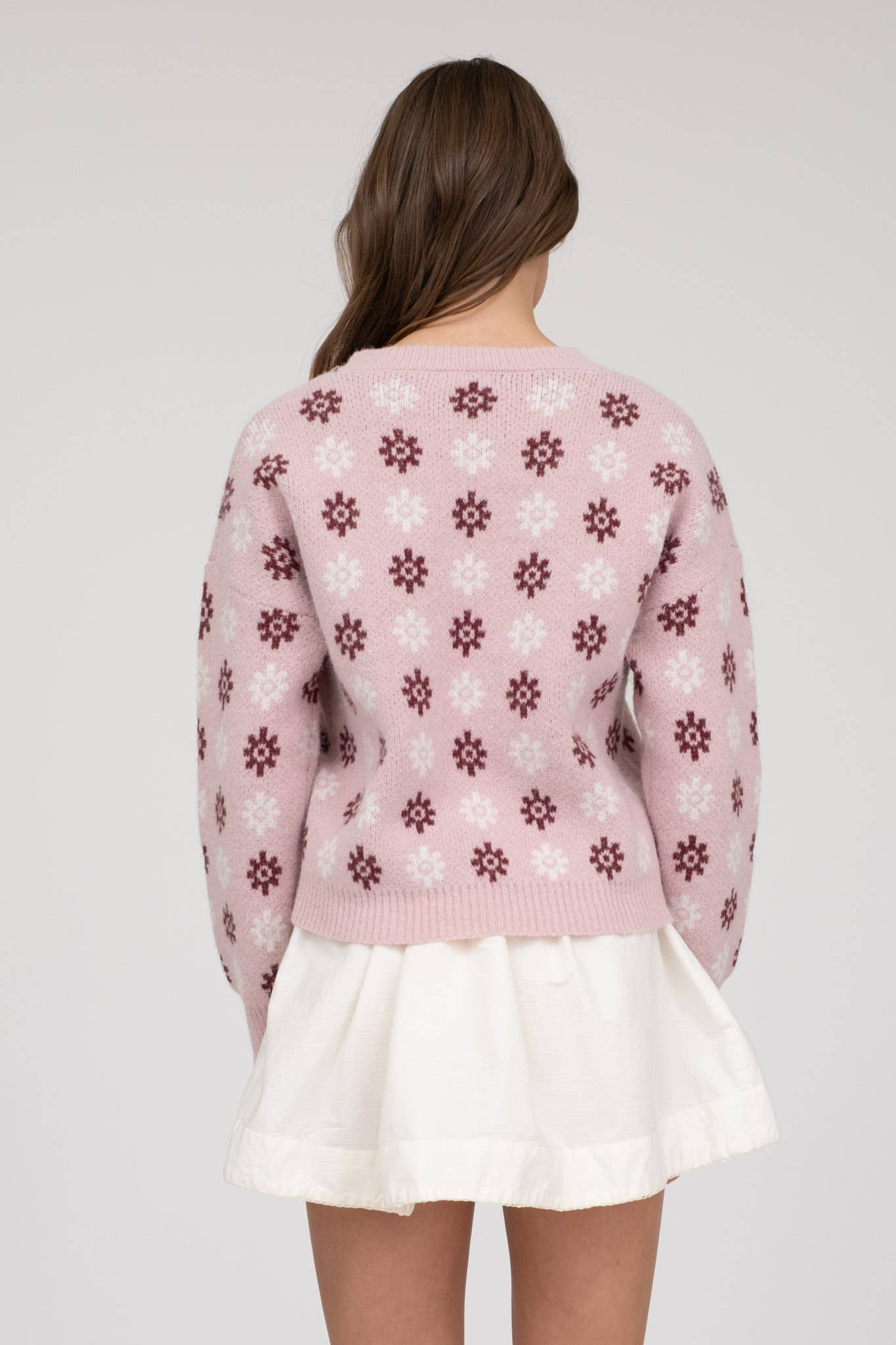 FLORAL PRINT  PULLOVER