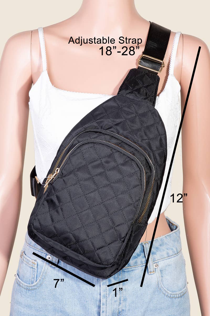 Quilted Single Strap Sling Bag