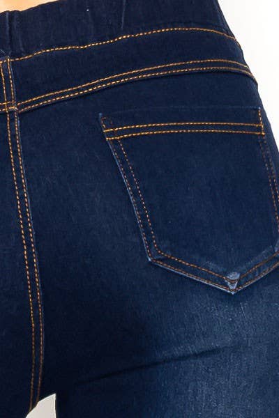 pull on denim skinny jegging