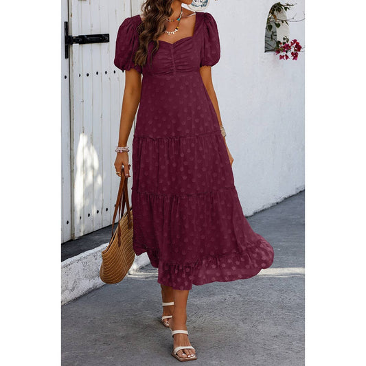 Puff Sleeves Dress