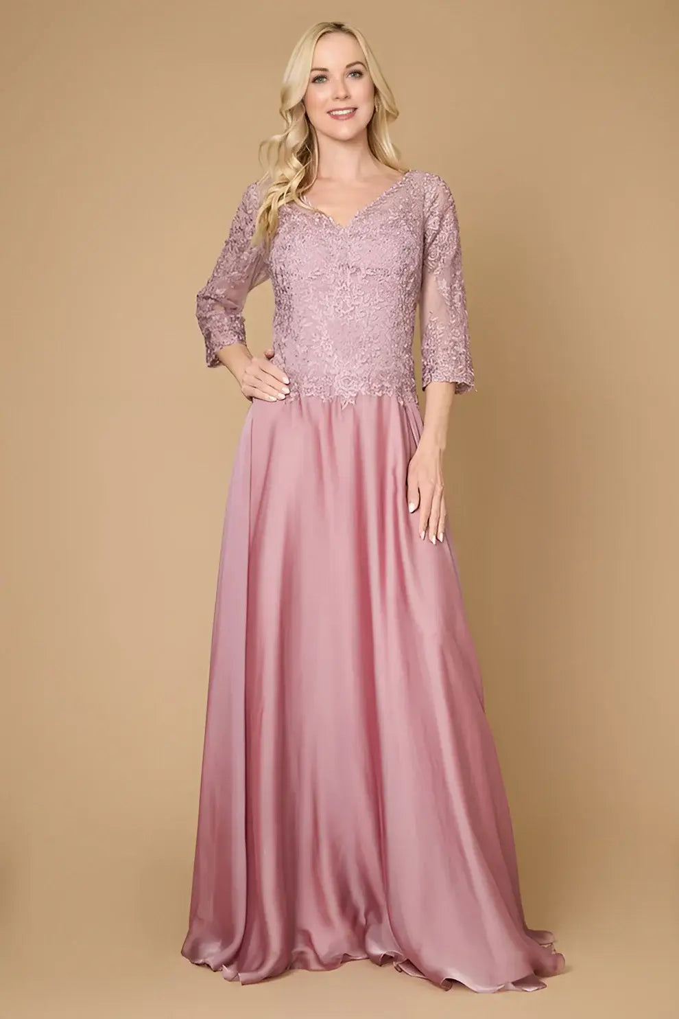 LACY EVENING DRESS