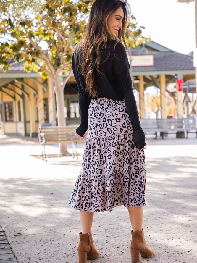 Print Midi Skirt