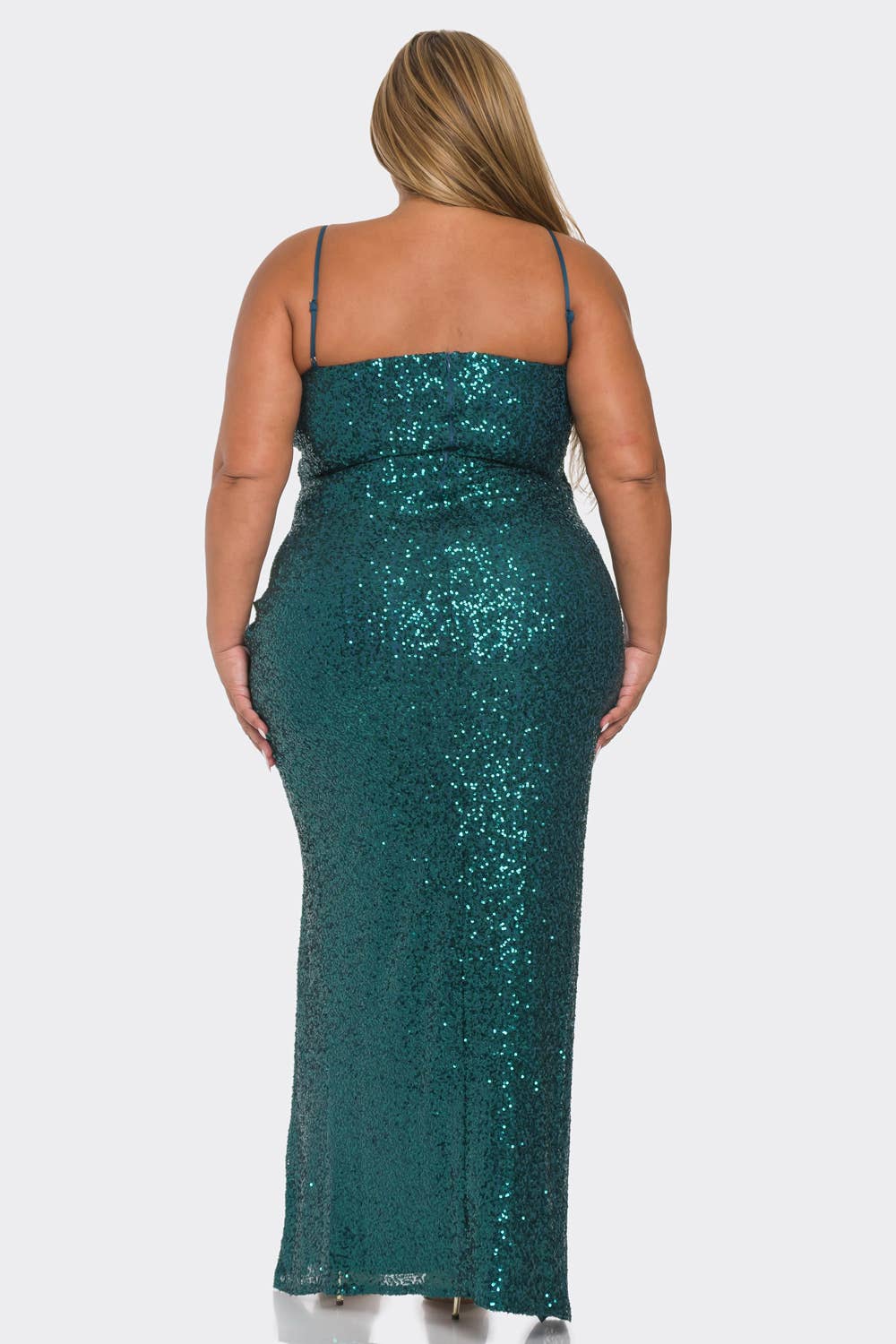 PLUS SIZE SEQUIN DRESS