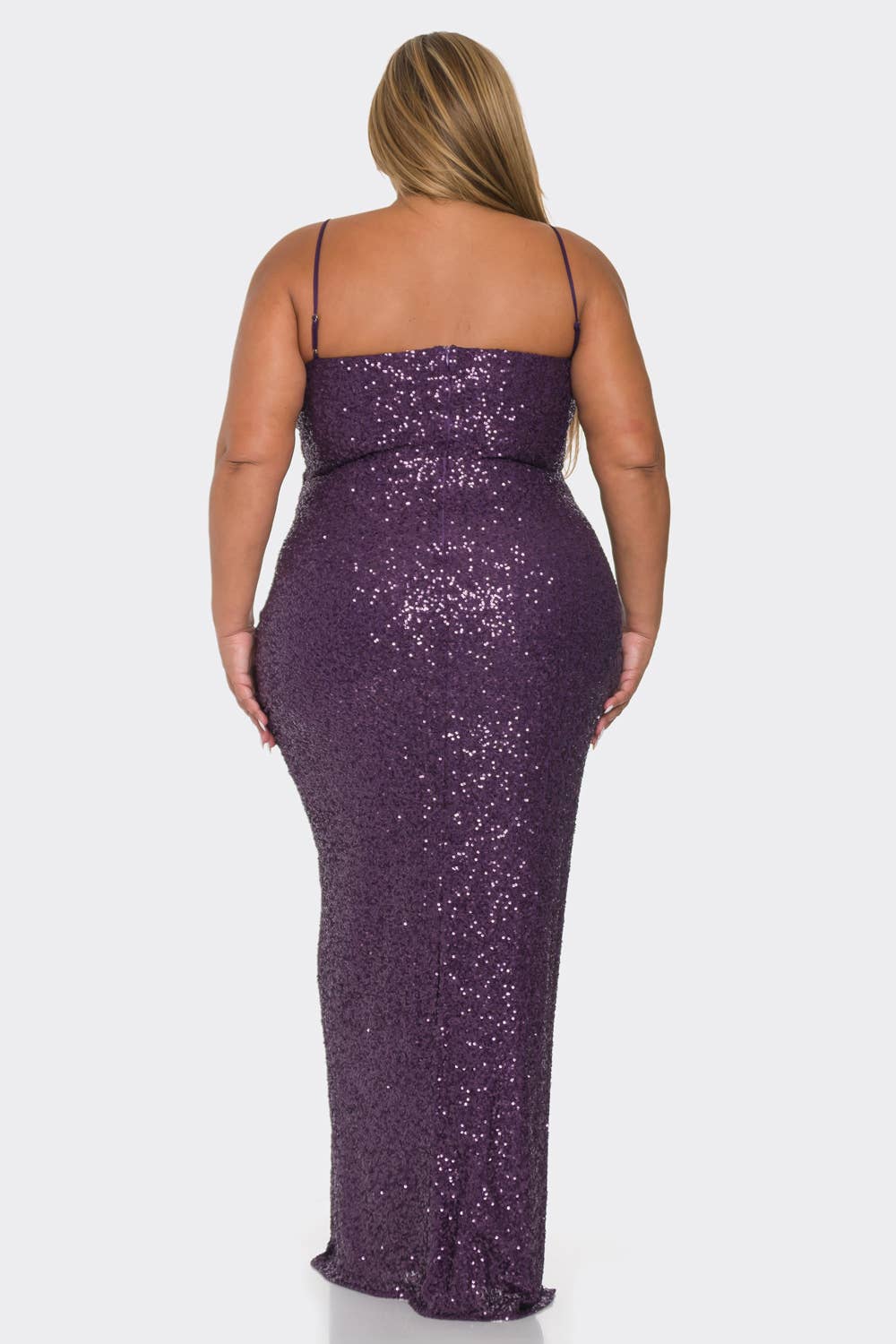 PLUS SIZE SEQUIN DRESS