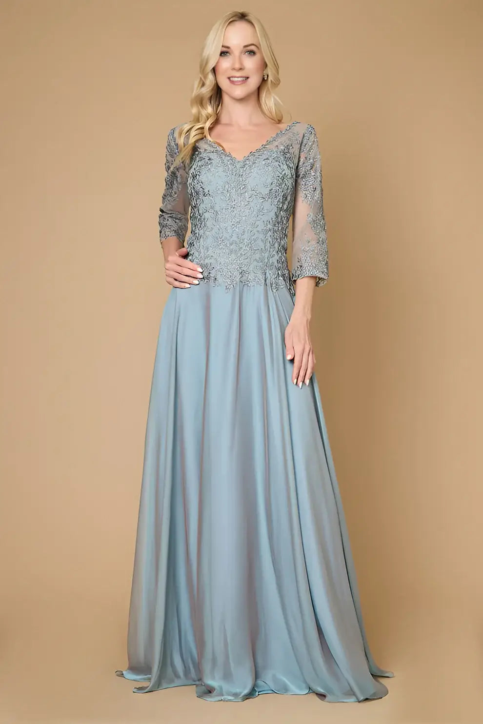 LACY EVENING DRESS
