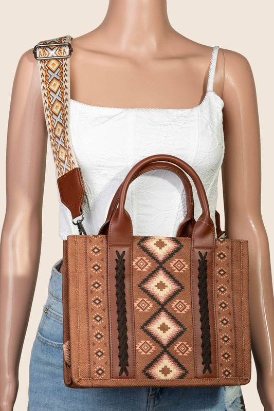 Boho Western Pattern Square Bag