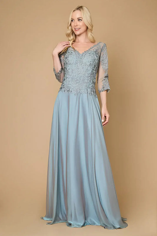 LACY EVENING DRESS